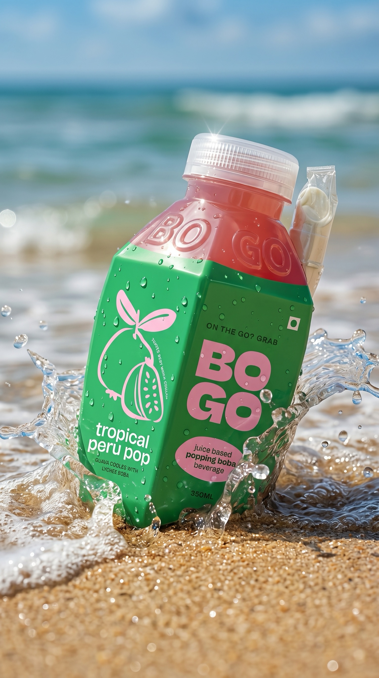 BOGO tropical peru pop on the beach